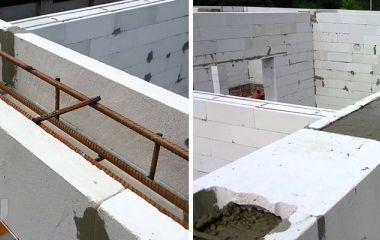 Технология обустройства армопояса в зданиях из газобетона